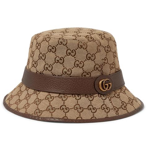 letterman gucci bucket hat|gucci canvas bucket hat.